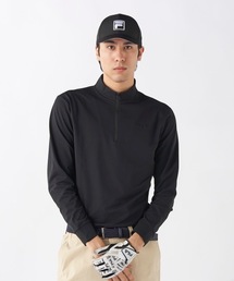 【FILA GOLF/フィラゴルフ】ハーフジップ長袖シャツ ゴルフ おしゃれなギフトに最適!