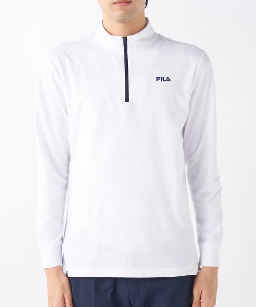 FILA GOLF(フィラゴルフ )の「【FILA GOLF/フィラゴルフ】ハーフジップ長袖シャツ ゴルフ おしゃれなギフトに最適!(シャツ/ブラウス・メンズ・ホワイト/ブラック/ネイビー・LARGE/X-LARGE/XX-LARGE/MEDIUM)」の14枚目の写真