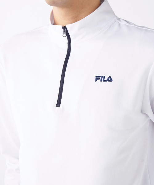 FILA GOLF(フィラゴルフ )の「【FILA GOLF/フィラゴルフ】ハーフジップ長袖シャツ ゴルフ おしゃれなギフトに最適!(シャツ/ブラウス・メンズ・ホワイト/ブラック/ネイビー・LARGE/X-LARGE/XX-LARGE/MEDIUM)」の17枚目の写真