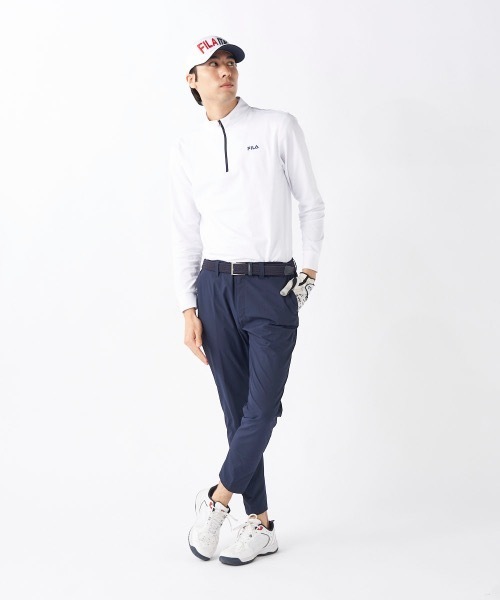 FILA GOLF(フィラゴルフ )の「【FILA GOLF/フィラゴルフ】ハーフジップ長袖シャツ ゴルフ おしゃれなギフトに最適!(シャツ/ブラウス・メンズ・ホワイト/ブラック/ネイビー・LARGE/X-LARGE/XX-LARGE/MEDIUM)」の12枚目の写真