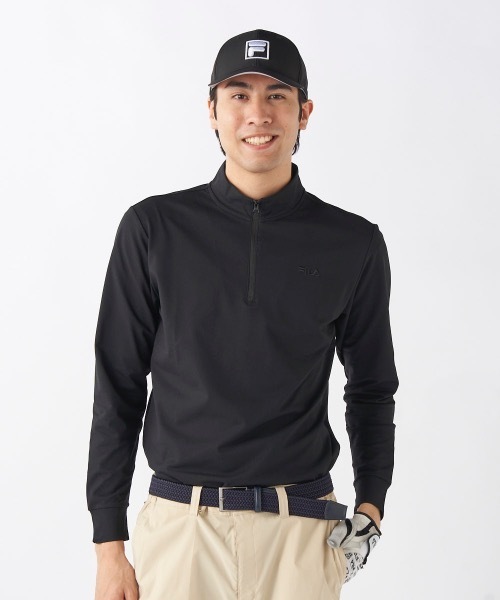 FILA GOLF(フィラゴルフ )の「【FILA GOLF/フィラゴルフ】ハーフジップ長袖シャツ ゴルフ おしゃれなギフトに最適!(シャツ/ブラウス・メンズ・ホワイト/ブラック/ネイビー・LARGE/X-LARGE/XX-LARGE/MEDIUM)」の19枚目の写真