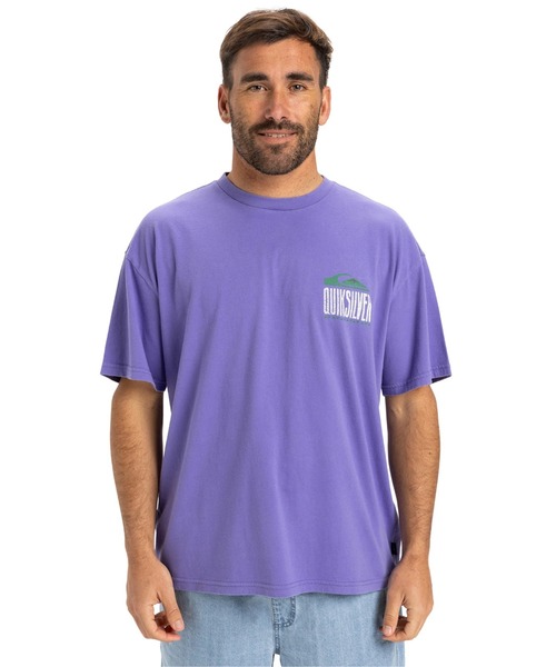 Quiksilver(クイックシルバー)の「GH QS WORLD FORCE SS /クイックシルバーバックロゴプリント半袖Tシャツ(Tシャツ/カットソー・メンズ・パープル/ブラック/イエロー・MEDIUM/X-LARGE/LARGE/SMALL)」の13枚目の写真