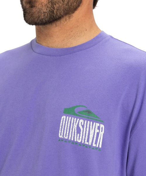 Quiksilver(クイックシルバー)の「GH QS WORLD FORCE SS /クイックシルバーバックロゴプリント半袖Tシャツ(Tシャツ/カットソー・メンズ・パープル/ブラック/イエロー・MEDIUM/X-LARGE/LARGE/SMALL)」の9枚目の写真