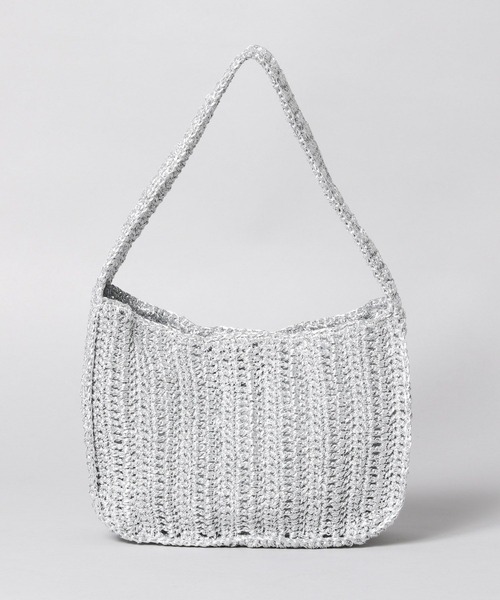 A part by（アパートバイ）の「メタリックニットバッグ（ハンドバッグ・レディース・Silver/ライトピンク/ブラウン・FREE）」の9枚目の写真