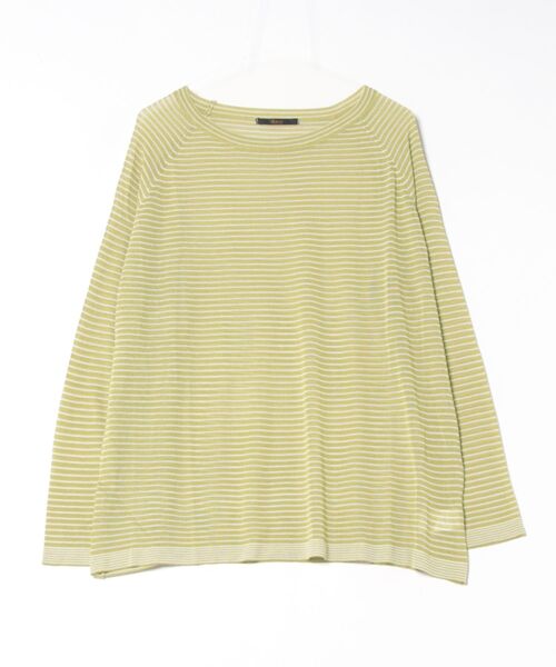 Ritzy(リッツィー)の「オーバーサイズ シアー ボーダートップス(Tシャツ/カットソー・レディース・ホワイト/ブラック/グリーン・FREE)」の8枚目の写真