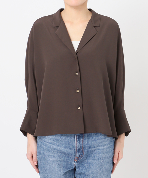 日本製❤️新品❤️完売　NOBLE ノーブル　ゴールドボタン ニュアンス シャツ Noble（ノーブル）の「ゴールドボタンニュアンスシャツ（シャツ