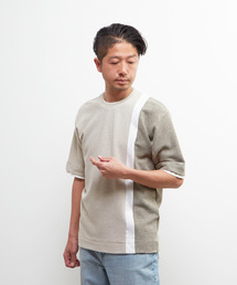 MEN'S MELROSE（メンズメルローズ）の「ストレッチワッフルテクニカルTシャツ（Tシャツ/カットソー・メンズ）」
