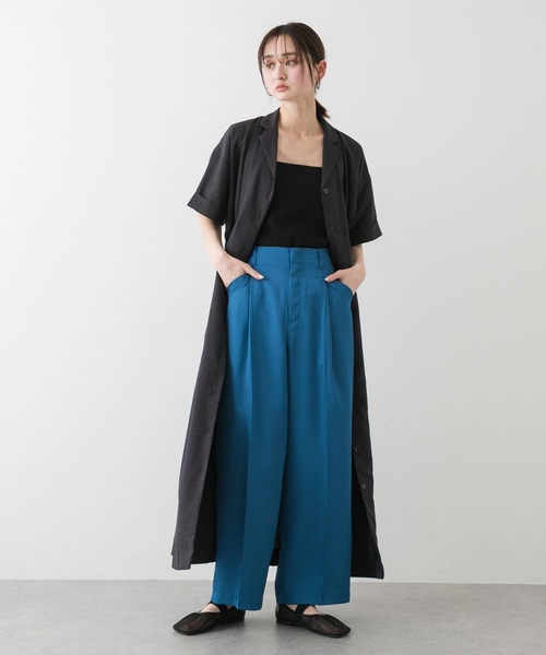 SENSE OF PLACE by URBAN RESEARCH（センスオブプレイスバイアーバンリサーチ）の「オブリークトゥメッシュフラットシューズ（パンプス・レディース・ブラック/ベージュ・SMALL/LARGE/MEDIUM）」の5枚目の写真