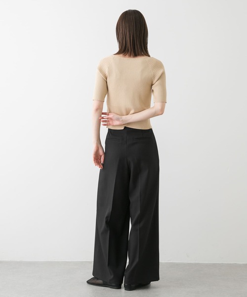 SENSE OF PLACE by URBAN RESEARCH（センスオブプレイスバイアーバンリサーチ）の「オブリークトゥメッシュフラットシューズ（パンプス・レディース・ブラック/ベージュ・SMALL/LARGE/MEDIUM）」の10枚目の写真