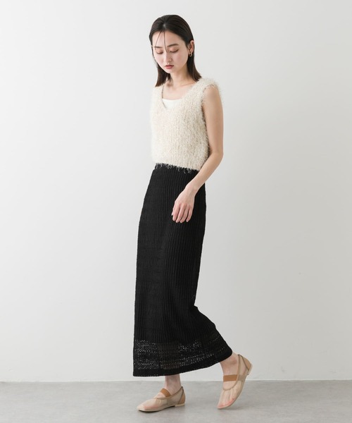 SENSE OF PLACE by URBAN RESEARCH（センスオブプレイスバイアーバンリサーチ）の「オブリークトゥメッシュフラットシューズ（パンプス・レディース・ブラック/ベージュ・SMALL/LARGE/MEDIUM）」の11枚目の写真