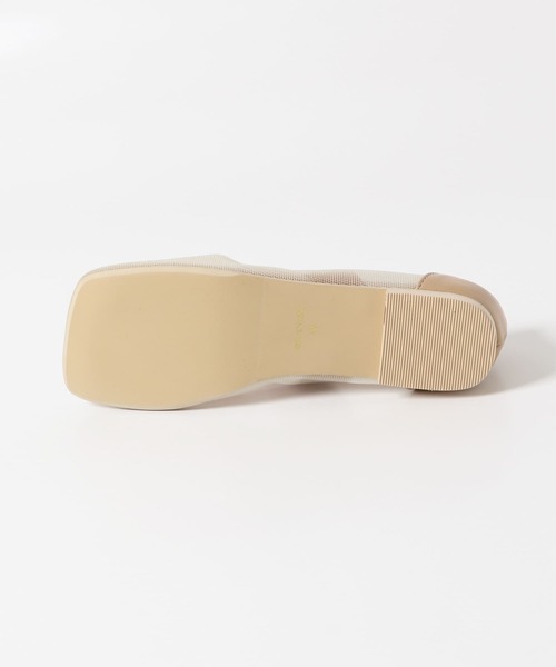SENSE OF PLACE by URBAN RESEARCH（センスオブプレイスバイアーバンリサーチ）の「オブリークトゥメッシュフラットシューズ（パンプス・レディース・ブラック/ベージュ・SMALL/LARGE/MEDIUM）」の21枚目の写真