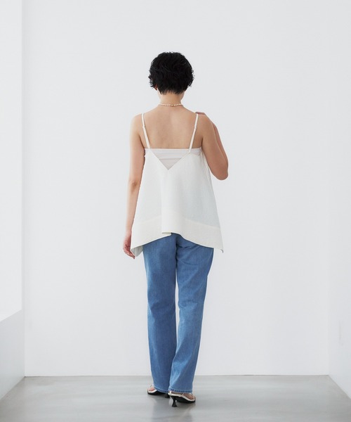 YANUK(ヤヌーク)の「Really Light ストレート "LOUISE"(デニムパンツ・レディース・サックスブルー・21inch/22inch/23inch/24inch/25inch/26inch/27inch)」の4枚目の写真
