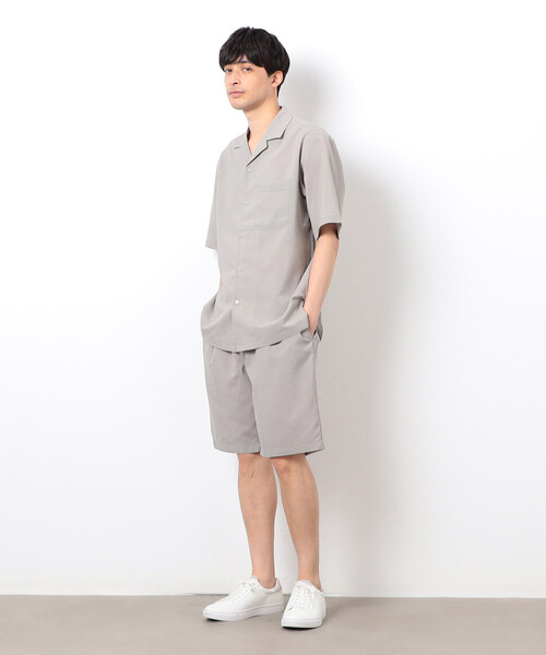 COMME CA ISM(コムサイズム)の「【セットアップ対応】リネンライク ポリエステル ショートパンツ(その他パンツ・メンズ・ベージュ/カーキ/ブラック・MEDIUM/LARGE)」の16枚目の写真