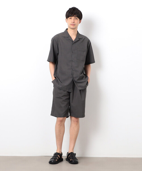 COMME CA ISM(コムサイズム)の「【セットアップ対応】リネンライク ポリエステル ショートパンツ(その他パンツ・メンズ・ベージュ/カーキ/ブラック・MEDIUM/LARGE)」の11枚目の写真