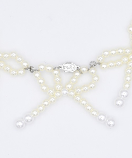 MILK（ミルク）の「Pearl Ribbon ネックレス（ネックレス・レディース・A・FREE）」の4枚目の写真