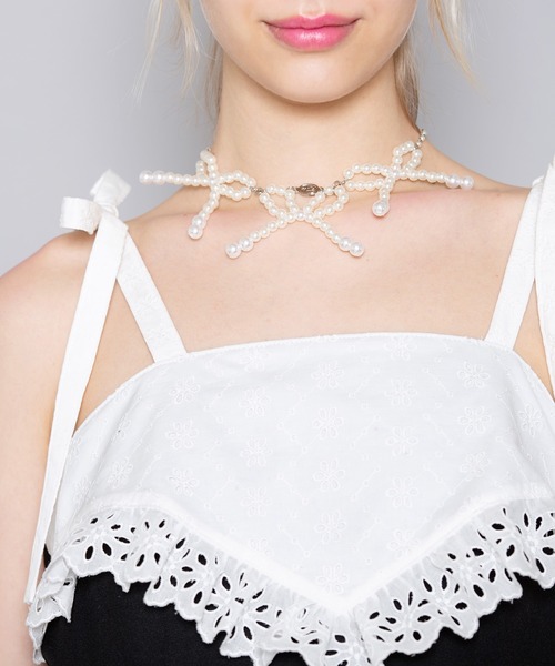 MILK（ミルク）の「Pearl Ribbon ネックレス（ネックレス・レディース・A・FREE）」の9枚目の写真