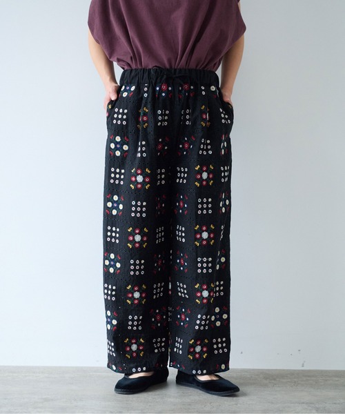 yuni（ユニ　）の「eyelet embroidelyイージーパンツ（その他パンツ・レディース・その他/ホワイト/アイボリー/ブラック・FREE）」の20枚目の写真