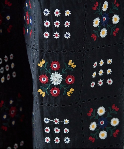yuni（ユニ　）の「eyelet embroidelyイージーパンツ（その他パンツ・レディース・その他/ホワイト/アイボリー/ブラック・FREE）」の14枚目の写真