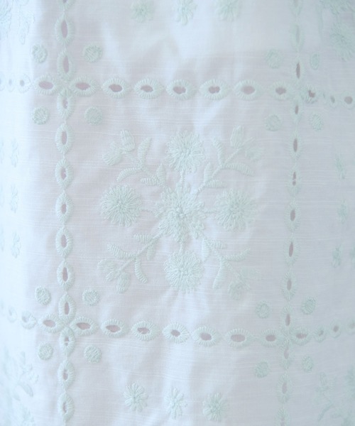yuni（ユニ　）の「eyelet embroidelyイージーパンツ（その他パンツ・レディース・その他/ホワイト/アイボリー/ブラック・FREE）」の6枚目の写真