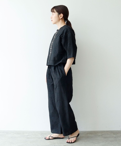 セール】eyelet embroidelyイージーパンツ（その他パンツ）｜yuni
