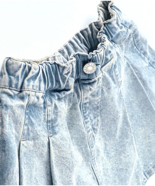 EDWIN（エドウィン）の「【Ou? by EDWIN】デニムスカート（デニムスカート・キッズ・サックスブルー・100/150/130/110/120/140）」の3枚目の写真