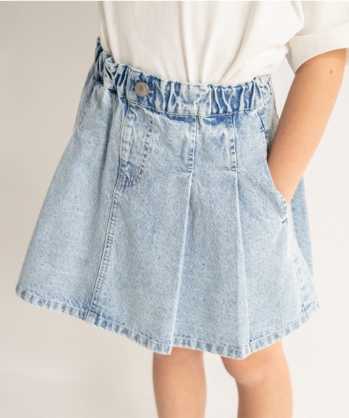 EDWIN（エドウィン）の「【Ou? by EDWIN】デニムスカート（デニムスカート・キッズ・サックスブルー・100/150/130/110/120/140）」の10枚目の写真