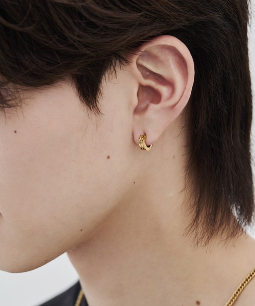 SaireeO ゴールド フープピアス （右耳のみ） SaireeO ゴールド フープ