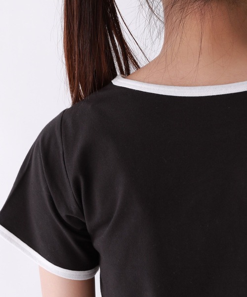 repipi armario（レピピ アルマリオ）の「【吸水速乾】バタフライチビＴシャツ（Tシャツ/カットソー・キッズ・ブラック/ホワイト/ピンク・SMALL/LARGE/MEDIUM）」の16枚目の写真