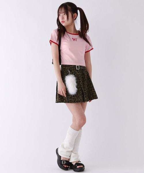 repipi armario（レピピ アルマリオ）の「【吸水速乾】バタフライチビＴシャツ（Tシャツ/カットソー・キッズ・ブラック/ホワイト/ピンク・SMALL/LARGE/MEDIUM）」の7枚目の写真