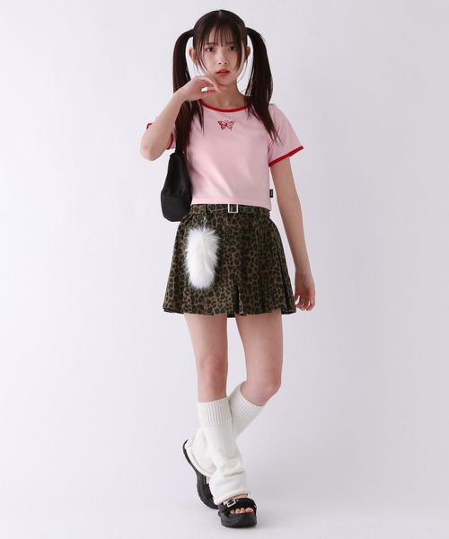 repipi armario（レピピ アルマリオ）の「【吸水速乾】バタフライチビＴシャツ（Tシャツ/カットソー・キッズ・ブラック/ホワイト/ピンク・SMALL/LARGE/MEDIUM）」の8枚目の写真