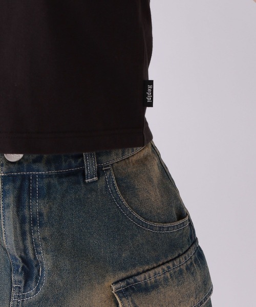 repipi armario（レピピ アルマリオ）の「【吸水速乾】バタフライチビＴシャツ（Tシャツ/カットソー・キッズ・ブラック/ホワイト/ピンク・SMALL/LARGE/MEDIUM）」の14枚目の写真