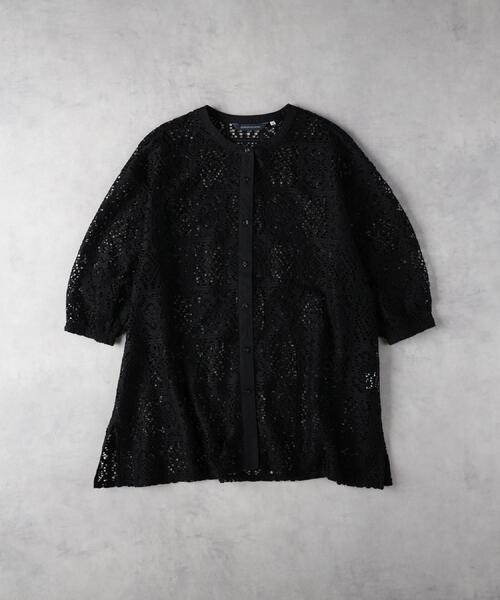HONEYSUCKLE ROSE(ハニーサックルローズ)の「HONEYSUCKLE ROSE(ハニーサックルローズ)【レディース】レースシャツ(シャツ/ブラウス・レディース・オフホワイト/ブラック・L/M)」の8枚目の写真