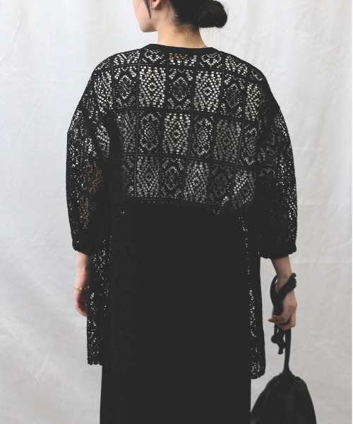 HONEYSUCKLE ROSE(ハニーサックルローズ)の「【HONEYSUCKLE ROSE】レースシャツ(シャツ/ブラウス・レディース・オフホワイト/ブラック・L/M)」の13枚目の写真