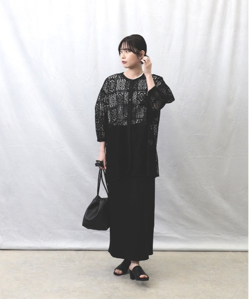 HONEYSUCKLE ROSE(ハニーサックルローズ)の「【HONEYSUCKLE ROSE】レースシャツ(シャツ/ブラウス・レディース・オフホワイト/ブラック・L/M)」の9枚目の写真