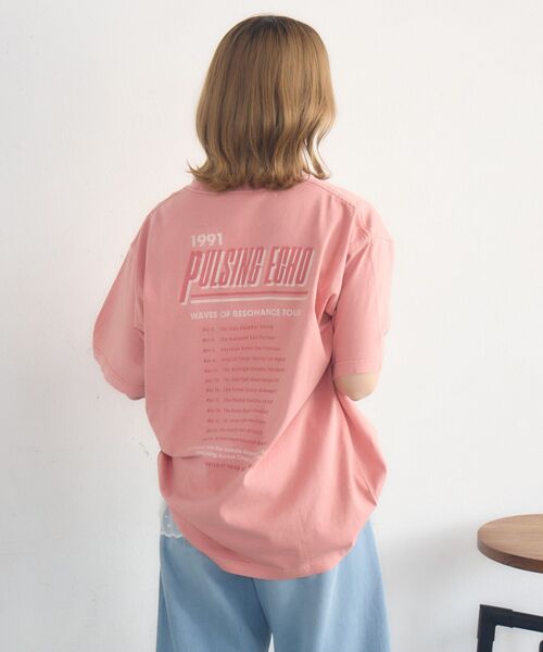 RETRO GIRL(レトロガール)の「ピグメントBIGTEE(Tシャツ/カットソー・レディース・チャコールグレー/ナチュラル/ピンク・FREE)」の12枚目の写真