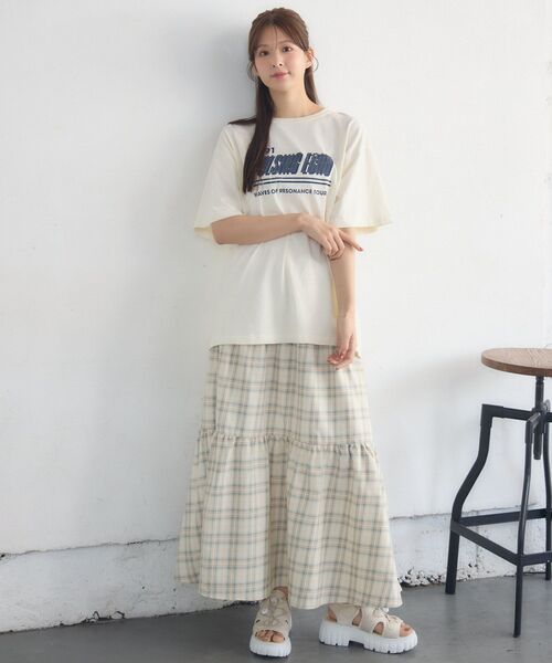 RETRO GIRL(レトロガール)の「ピグメントBIGTEE(Tシャツ/カットソー・レディース・チャコールグレー/ナチュラル/ピンク・FREE)」の13枚目の写真