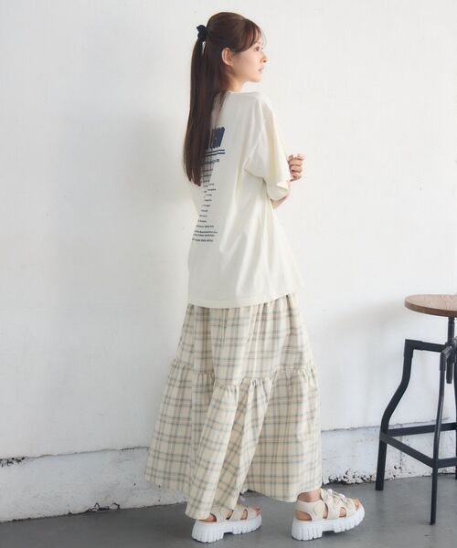 RETRO GIRL(レトロガール)の「ピグメントBIGTEE(Tシャツ/カットソー・レディース・チャコールグレー/ナチュラル/ピンク・FREE)」の14枚目の写真