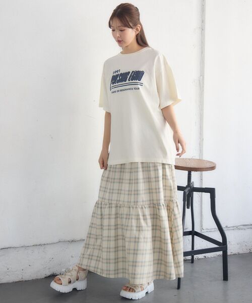RETRO GIRL(レトロガール)の「ピグメントBIGTEE(Tシャツ/カットソー・レディース・チャコールグレー/ナチュラル/ピンク・FREE)」の15枚目の写真