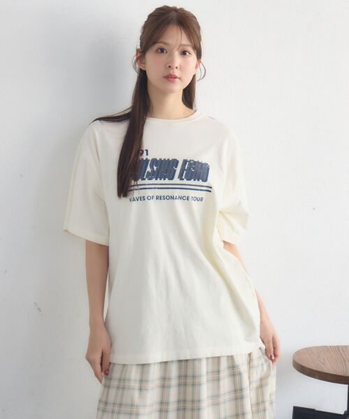 RETRO GIRL(レトロガール)の「ピグメントBIGTEE(Tシャツ/カットソー・レディース・チャコールグレー/ナチュラル/ピンク・FREE)」の17枚目の写真