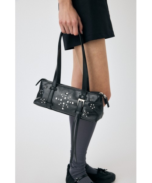 MOUSSY(マウジー)の「STUDDED ショルダーバッグ(ショルダーバッグ・レディース・ブラウン/ブラック・FREE)」の3枚目の写真