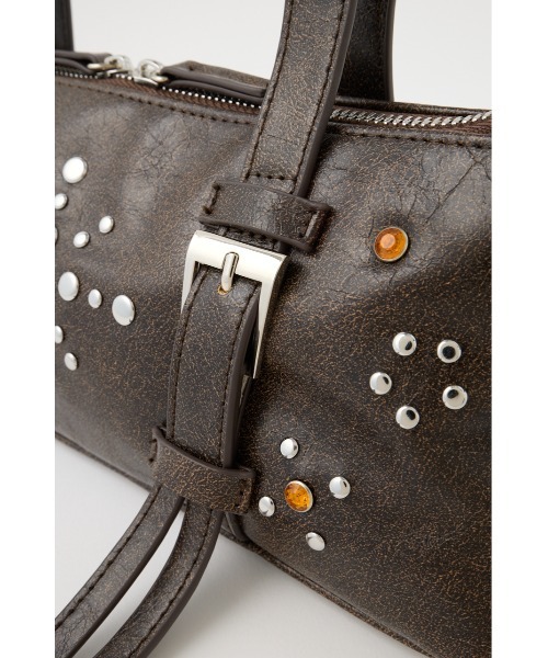 MOUSSY(マウジー)の「STUDDED ショルダーバッグ(ショルダーバッグ・レディース・ブラウン/ブラック・FREE)」の17枚目の写真