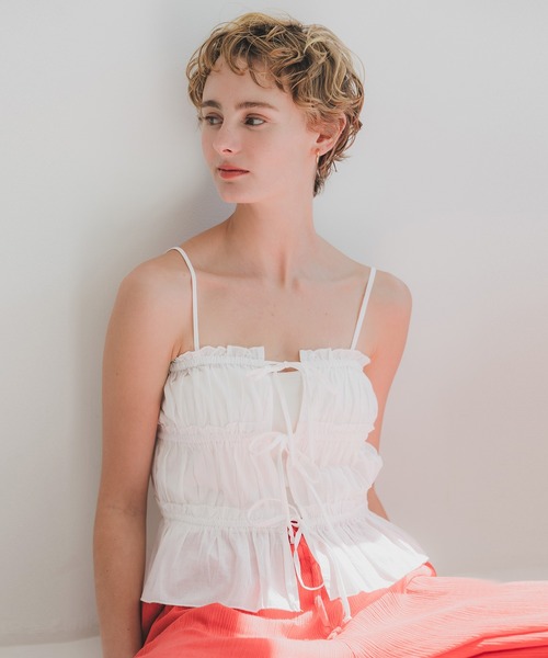 セール】3連リボンキャミソール（キャミソール）｜coca（coca）（コカ