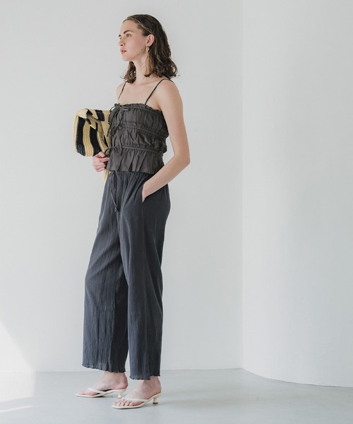 coca(coca)(コカ)の「3連リボンキャミソール(キャミソール・レディース・チャコール/ライトピンク/ホワイト/ライトグリーン・M/L)」の21枚目の写真