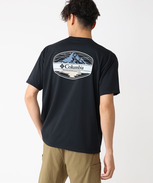 Columbia/ サンライズストレイトオムニフリーズゼログラフィックショートスリーブTシャツ /コ セール】Columbia／サンライズストレイト オムニフリーズゼロ