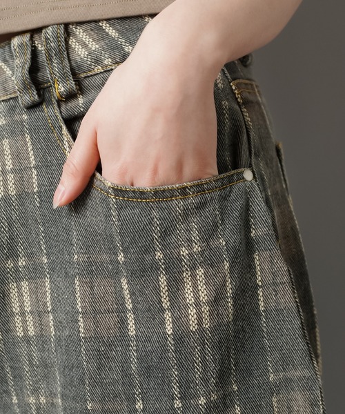 SPINNS（スピンズ）の「チェック柄ハーフパンツ（その他パンツ・レディース・カーキ/ブラウン・ONESIZE）」の8枚目の写真