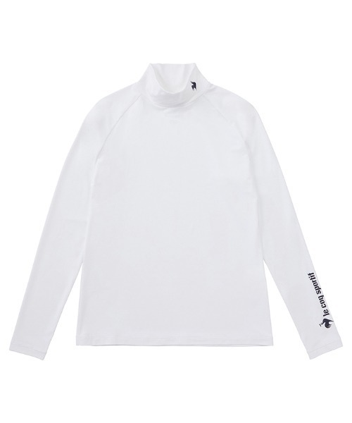le coq sportif GOLF(ルコックスポルティフゴルフ)の「【le coq sportif GOLF】吸水速乾UVカットハイネックアンダーシャツ ゴルフウェア【返品不可商品】(Tシャツ/カットソー・レディース・ネイビー/ホワイト/ブラック・S/M/L/XL)」の2枚目の写真