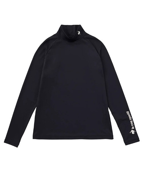 le coq sportif GOLF(ルコックスポルティフゴルフ)の「【le coq sportif GOLF】吸水速乾UVカットハイネックアンダーシャツ ゴルフウェア【返品不可商品】(Tシャツ/カットソー・レディース・ネイビー/ホワイト/ブラック・S/M/L/XL)」の1枚目の写真