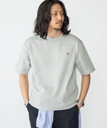 【WEB限定】SHIPS: テレワーク ビズ ワンポイントロゴ ポンチ Tシャツ