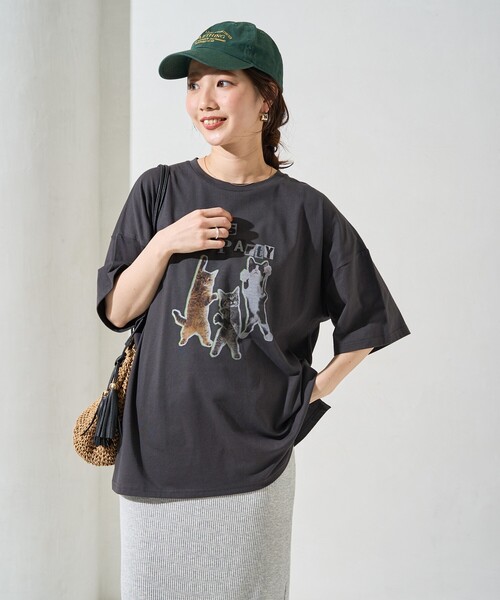 限定展開 PARTY CAT プリント BIG 半袖 Tシャツ（Tシャツ