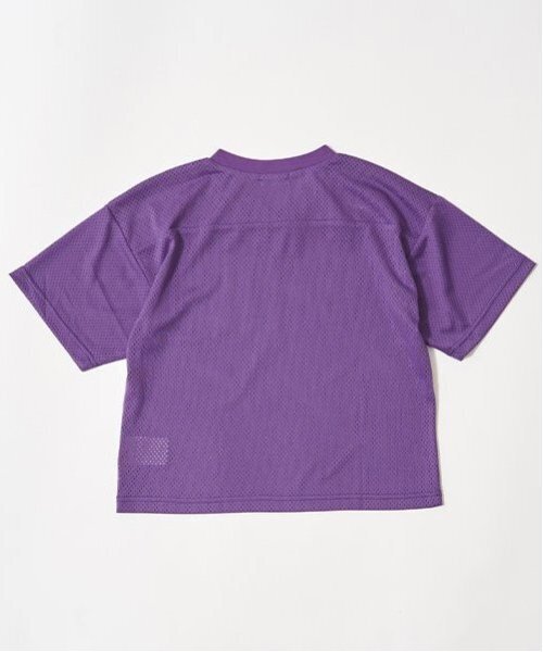 b・ROOM(ビールーム)の「【セットアップ可能】Vネックメッシュトップス【子供服】【キッズ】【男の子】【女の子】(Tシャツ/カットソー・キッズ・ネイビー/グリーン系その他/シルバーグレー/パープル・120cm/130cm/140cm/100cm/110cm/150cm)」の21枚目の写真